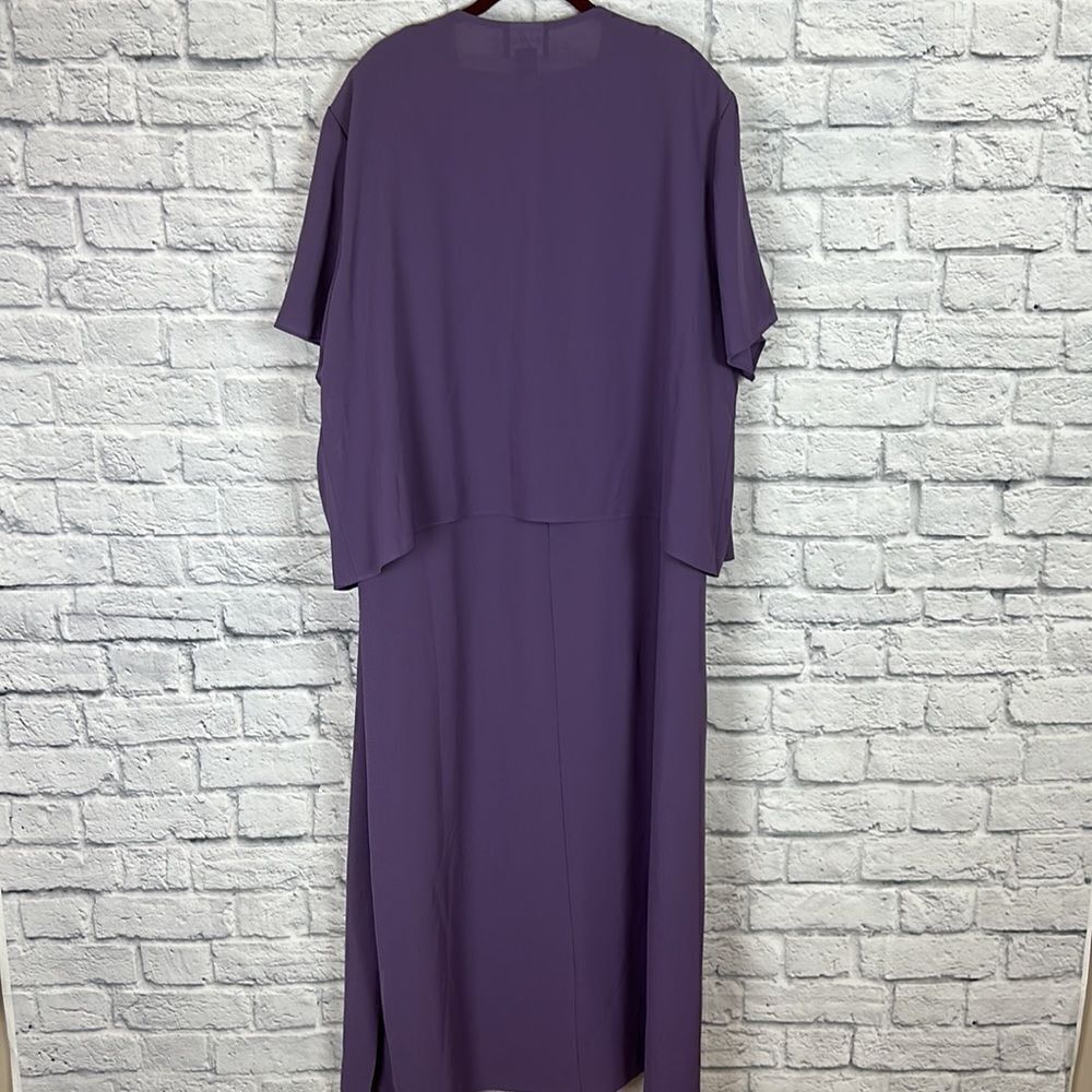 Positive Attitude Purple Dress Two Piece Set Size 24 - Picture 5 of 13